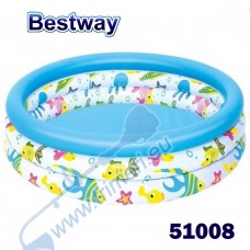 Басейн надуваем, детски, 100x25 см, Bestway 51008 Ocean Life