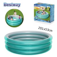 Басейн надуваем детски, 201x52см, Bestway 51043 Big Metallic