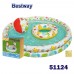 Басейн детски, надуваем,122x20 см, Bestway 51124, с топка и пояс
