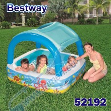 Басейн детски, надуваем, 140x140x114 см, Bestway 52192 Canopy