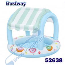 Детски надуваем басейн, 104x84 см, Bestway 52638 Sunshade Sweet Shoppe, със сенник