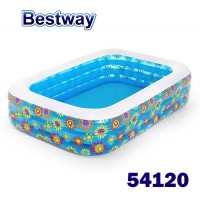 Детски надуваем басейн, 229x152x56 см, Bestway 54120 Flowers