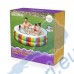 Детски надуваем басейн, 206x51 см, Bestway 54443 Rainbow Dreams, с поставки за чаши