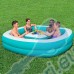 Надуваем басейн, 218x218x48 см, Bestway 54446 Sipping Summer, с масичка и поставки за чаши