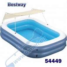 Надуваем басейн 254x178x140 см, Bestway 54449 Summer Bliss, със сенник