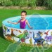 Басейн детски, кръгъл, твърд борд, 244x46 см, Bestway 55001 Dinosaur Fill'N Fun