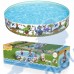 Басейн детски, кръгъл, твърд борд, 244x46 см, Bestway 55001 Dinosaur Fill'N Fun