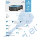 Басейн с мет. конструкция Bestway 5611R Power Steel, 610x366x122см, с филтър, стълба, покривало и диспенсър