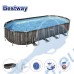 Басейн с мет. конструкция Bestway 5611T Power Steel, 732x366x122см, с филтър, стълба, покривало и диспенсър