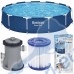 Басейн с мет. конструкция 396x84см., с филтърна помпа, Bestway 5612E Steel Pro