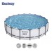 Басейн с мет. конструкция Bestway 5612x Steel Pro Max, с филтър, стълба и покривало, 427x122см, 15232л