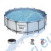 Басейн с мет. конструкция Bestway 5612x Steel Pro Max, с филтър, стълба и покривало, 427x122см, 15232л