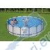 Басейн с мет. конструкция, Bestway 5612Z Steel Pro Max, 488x122см, с филтърна помпа, стълба и покривало