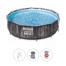 Басейн с конструкция, Bestway 5614X Steel Pro MAX, 366x100см, 9150 л., с филтърна помпа и стълба