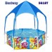 Басейн с метална конструкция, сенник, детски, 183x51см, Bestway 5618T Steel Pro