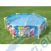 Басейн с метална конструкция, сенник, детски, 183x51см, Bestway 5618T Steel Pro