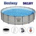 Басейн с конструкция, сглобяем, 549x122см, Bestway 5618Y Steel Pro Max, с филтърна помпа, стълба и покривало