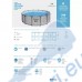 Басейн с метална конструкция, шарка камък, 427x122см, Bestway 5619D Steel Pro Max, с филтърна помпа, стълба и покривало