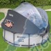 Басейн с мет. конструкция и сенник, Bestway 5619N Steel Pro, 366x100см, с филтърна помпа и стълба