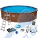 Басейн с мет. конструкция, Bestway 561CS Hydrium, 550x130см, с филтърна помпа, стълба, подложка, покривало и диспенсър
