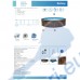 Басейн с мет. конструкция, Bestway 561CS Hydrium, 550x130см, с филтърна помпа, стълба, подложка, покривало и диспенсър