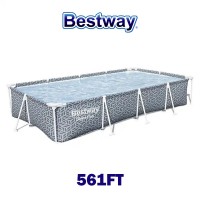Басейн с метална конструкция, 366x201x66см, правоъгълен, Bestway 561FT Steel Pro