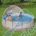 Басейн с метална конструкция и сенник, Bestway 561FY Steel Pro Max, 396x107см, с филтърна помпа, покривало и стълба