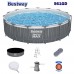 Басейн с конструкция, сглобяем, 457x107 см, Bestway 561GD Steel Pro MAX, с филтърна помпа, стълба, LED осветление Басейн с конструкция, сглобяем, 457x107 см, Bestway 561GD Steel Pro MAX, с филтърна помпа, стълба, LED осветление