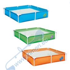 Сглобяем детски басейн с мет. конструкция в 3 цвята, Bestway 56217 Steel Pro, 122x122x30.5см