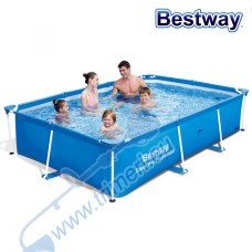 Басейн с метална конструкция сглобяем, Bestway 56403 Steel Splash Jr. Frame Pro, 259x170x61см