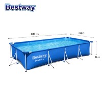 Басейн с метална конструкция сглобяем, Bestway 56405 Splash Frame, 400x211x81см