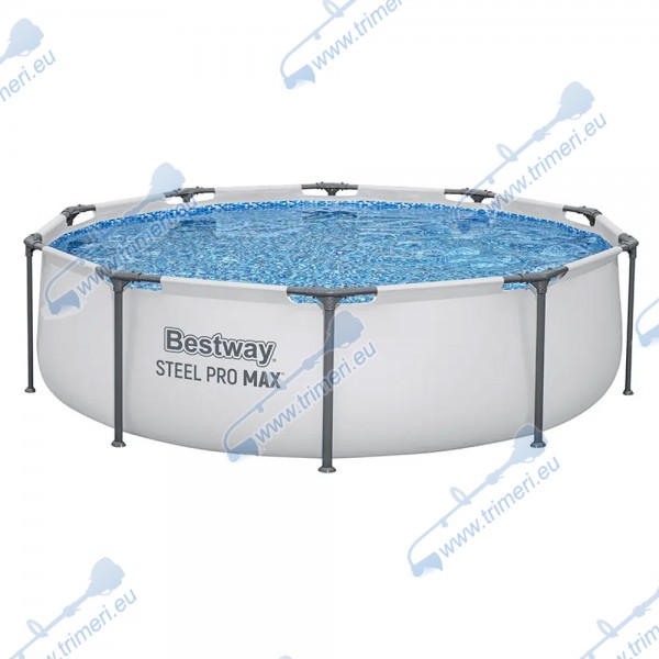 Сглобяем бБасейн с метална конструкция Bestway 56406 Steel Pro Max 305x76см, 4678 л