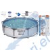 Басейн с мет. конструкция, семеен, сглобяем, 305x76см, Bestway 56408 Steel Pro Max, с филтърна помпа