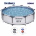 Басейн с мет. конструкция, семеен, сглобяем, 305x76см, Bestway 56408 Steel Pro Max, с филтърна помпа