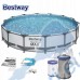 Басейн сглобяем с мет. конструкция и филтърна помпа Bestway 56416 Steel Pro Max, 366x76см Басейн сглобяем с мет. конструкция и филтърна помпа Bestway 56416 Steel Pro Max, 366x76см