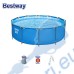 Басейн с мет. конструкция Bestway 56418 Steel Pro Max с филтър и стълба, 366x100см