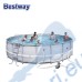 Басейн с мет. конструкция Bestway 56427 Power Steel, 549x132см, с филтър, стълба, подложка и покривало