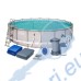 Басейн с мет. конструкция Bestway 56427 Power Steel, 549x132см, с филтър, стълба, подложка и покривало