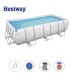 Басейн с мет. конструкция, Bestway 56441 Power Steel Frame, 404x201x100см, с филтър, стълба и диспенсър