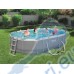 Басейн с мет. конструкция, Bestway 56448 Power Steel, 488x305x107см, с филтър, стълба, покривало и диспенсър