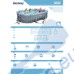 Басейн с мет. конструкция, Bestway 56448 Power Steel, 488x305x107см, с филтър, стълба, покривало и диспенсър