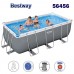 Басейн с мет. конструкция Bestway 56456 Power Steel, 412x201x122см, с филтър, стълба и диспенсър