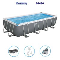 Сглобяем басейн с конструкция Bestway 56466, 549x274x122см, с филтърна помпа, стълба, покривало