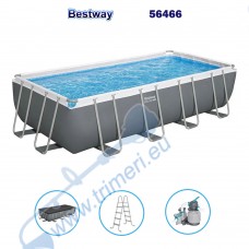 Сглобяем басейн с конструкция Bestway 56466, 549x274x122см, с филтърна помпа, стълба, покривало