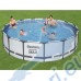 Басейн с мет. конструкция Bestway 56488 Steel Pro с филтър, стълба и покривало, 457x107см