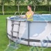 Басейн с мет. конструкция Bestway 56488 Steel Pro с филтър, стълба и покривало, 457x107см