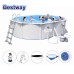 Басейн с твърди стени Bestway 56586 Hydrium, 500x360x120см, с филтър, стълба, подложка, покривало и диспенсър