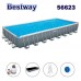 Басейн с мет. конструкция Bestway 56623 Power Steel, 956x488x132см, с филтър, стълба, покривало и диспенсър