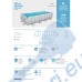 Басейн с мет. конструкция, Bestway 56671 Power Steel, 488x244x122см, с пясъчен филтър, стълба, покривало и диспенсър