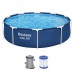 Сглобяем басейн с метална конструкция 305x76см, Bestway 56679 Steel Pro - с филтърна помпа